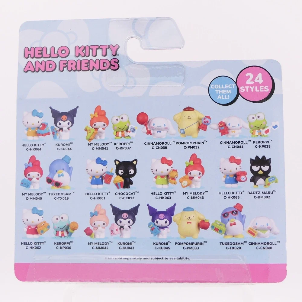Hello Kitty and Friends Series 4 Rainbow Vibes 4 Sets of 2 Mini Figures in Packs